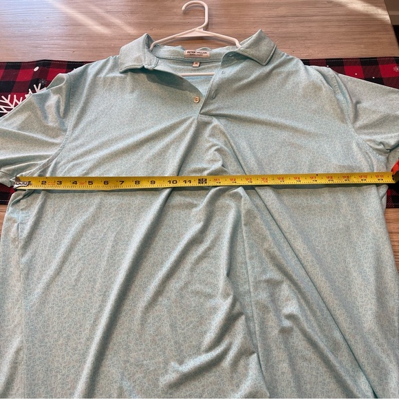 PETER MILLAR GOLF POLO SHIRT -XL- WHITE BLUE COCKTAIL WINE DOT SUMMER COMFORT - Picture 7 of 9